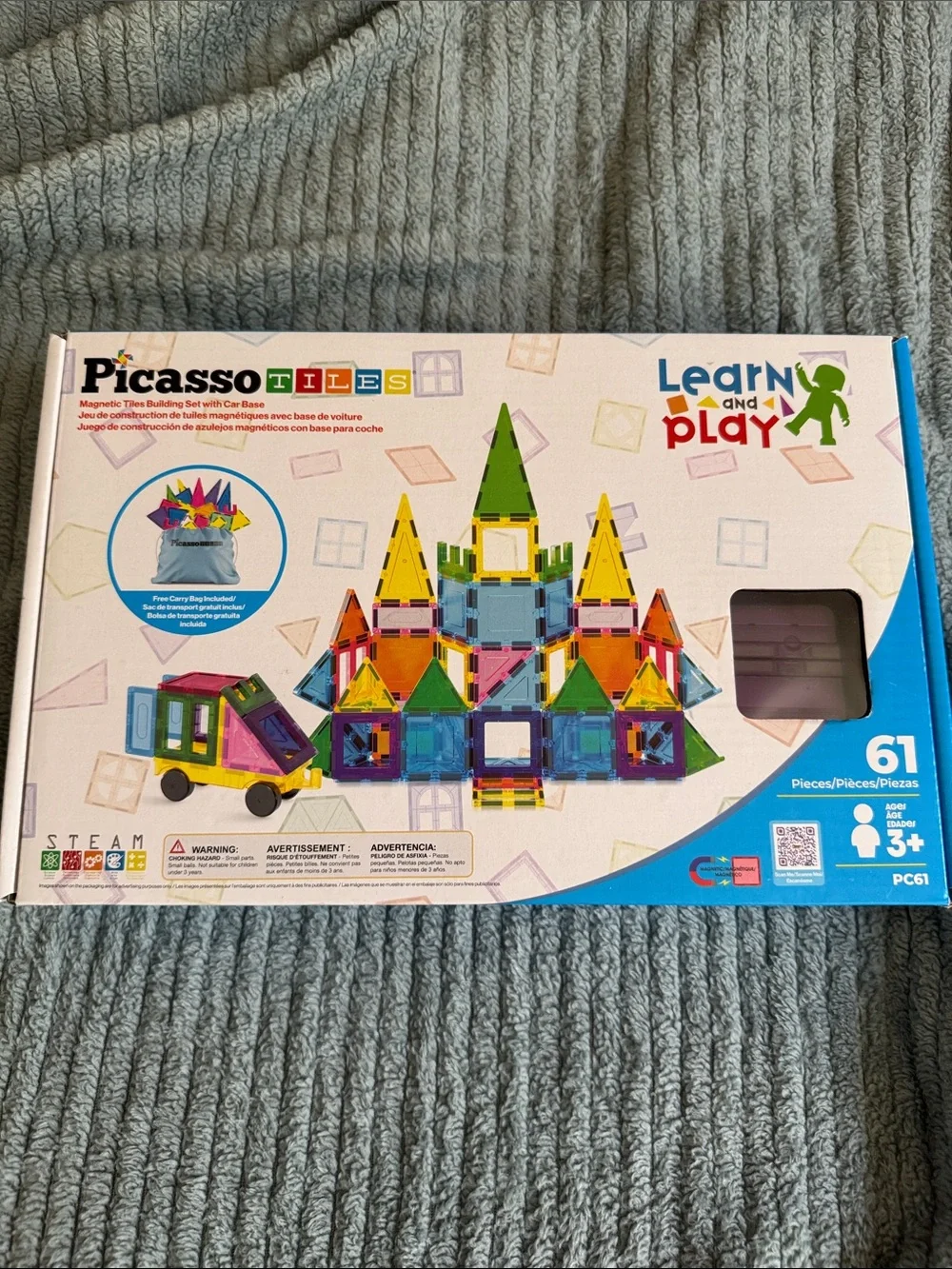 61-Piece Learn and Play Picasso Tiles